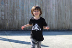 Lil Kids Black Moth Tee Unisex